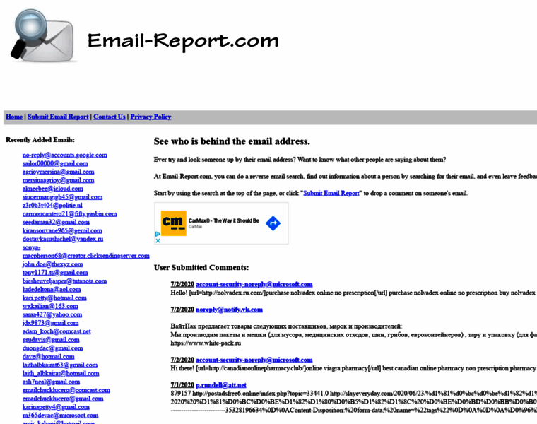 Email-report.com thumbnail