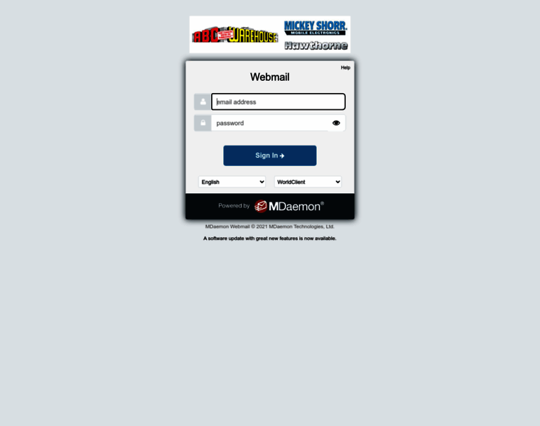 email.abcwarehouse.com at WI. MDaemon Webmail