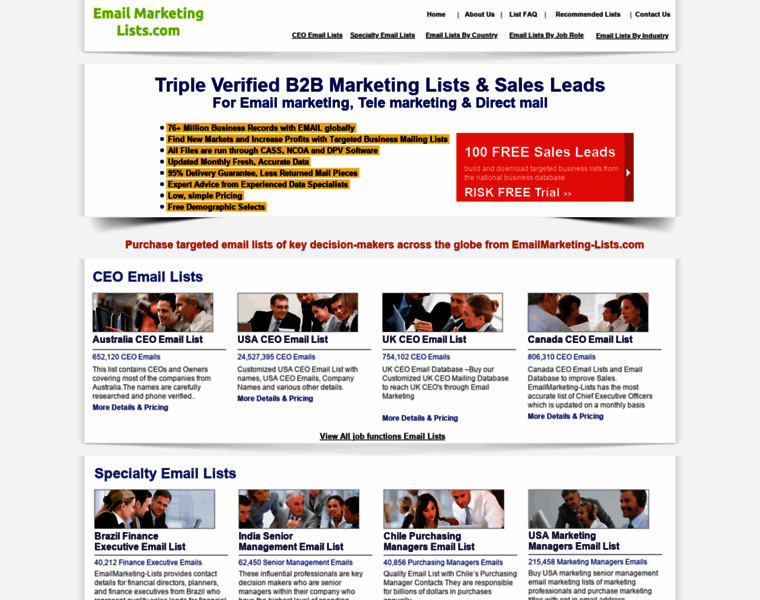 Emailmarketing-lists.com thumbnail