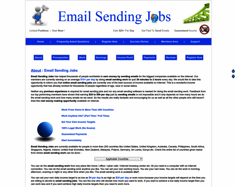 Emailsendingwork.com thumbnail