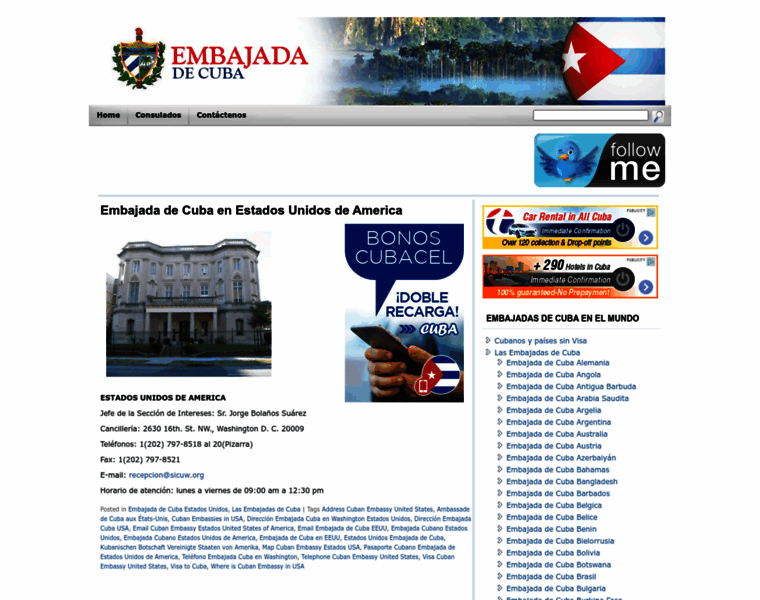 Embajadadecuba.com thumbnail