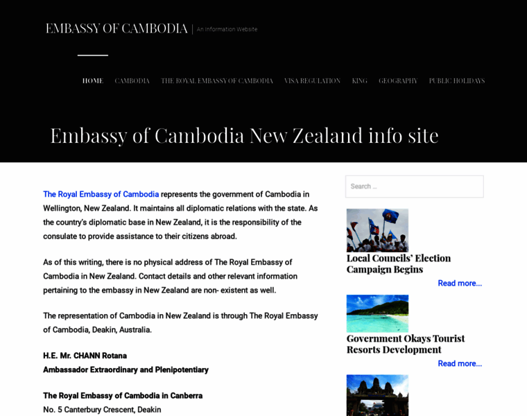 Embassyofcambodia.org.nz thumbnail
