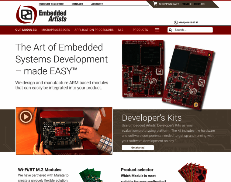 Embeddedartists.com thumbnail