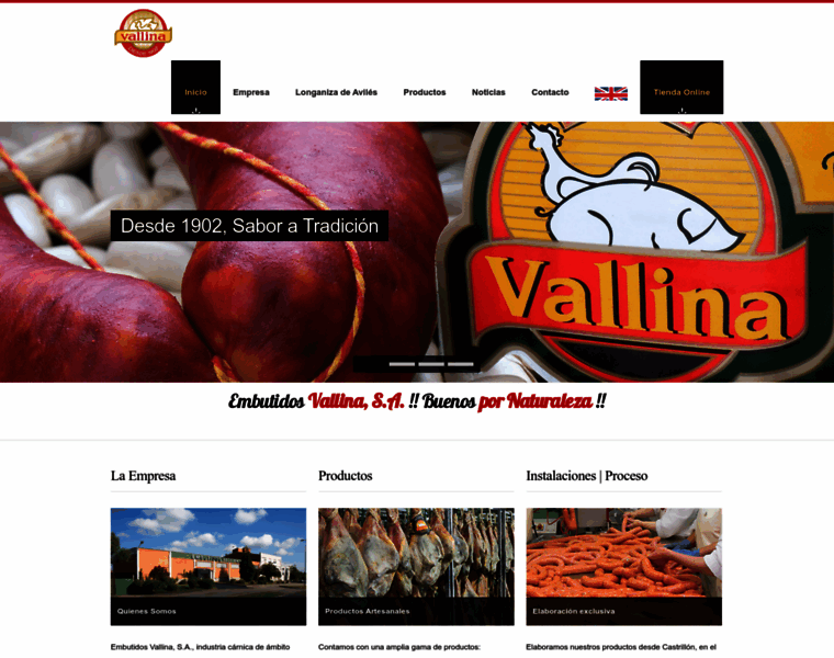 Embutidosvallina.com thumbnail