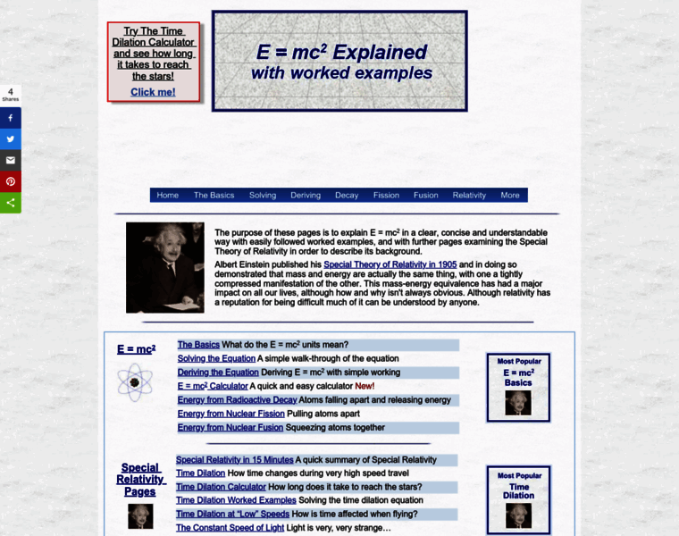 Emc2-explained.info thumbnail