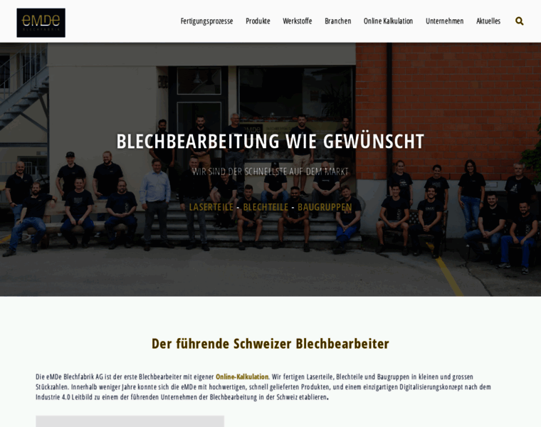 Emde-blechfabrik.ch thumbnail