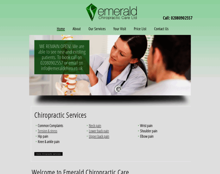 Emeraldchiropracticcare.co.uk thumbnail