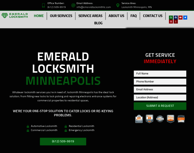 Emeraldlocksmithllc.com thumbnail