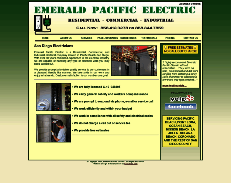 Emeraldpacificelectric.com thumbnail