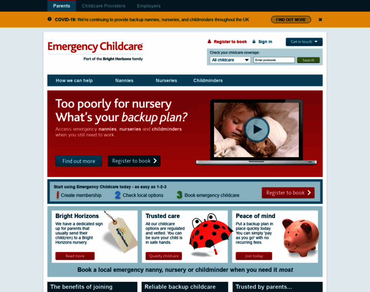Emergencychildcare.co.uk thumbnail
