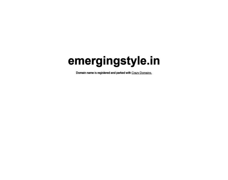 Emergingstyle.in thumbnail