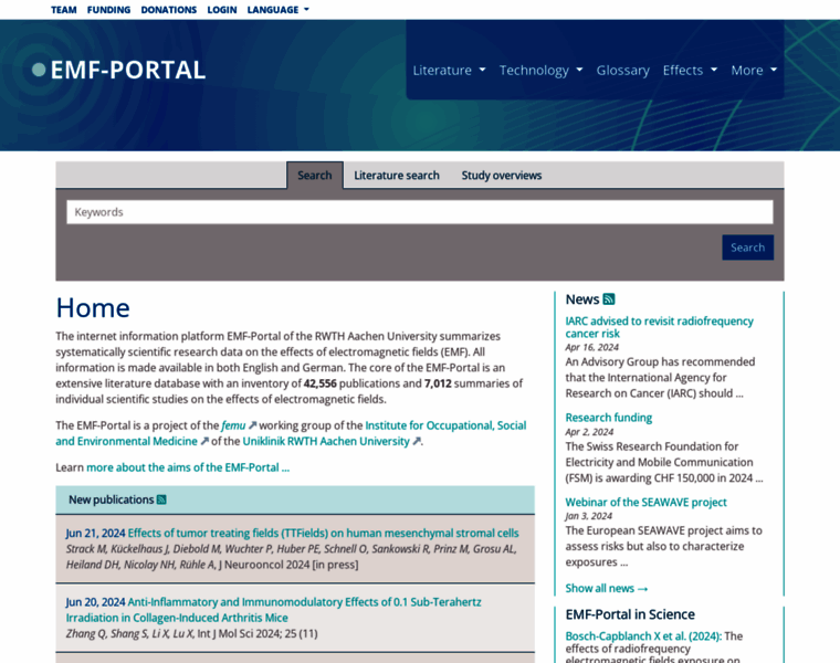 Emf-portal.org thumbnail