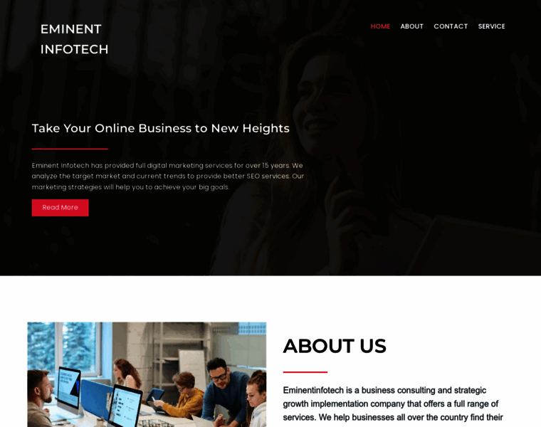Eminentinfotech.com thumbnail