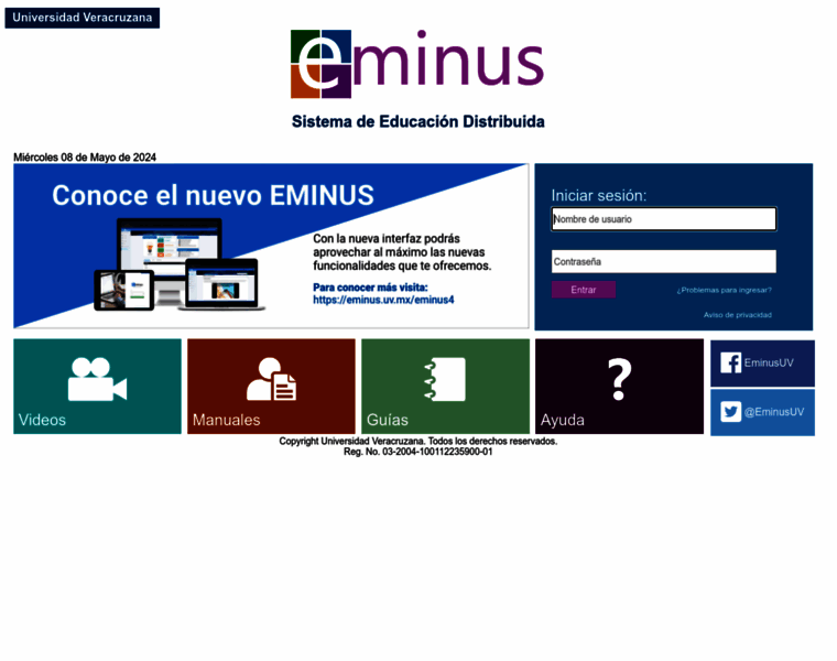 Eminus.uv.mx thumbnail