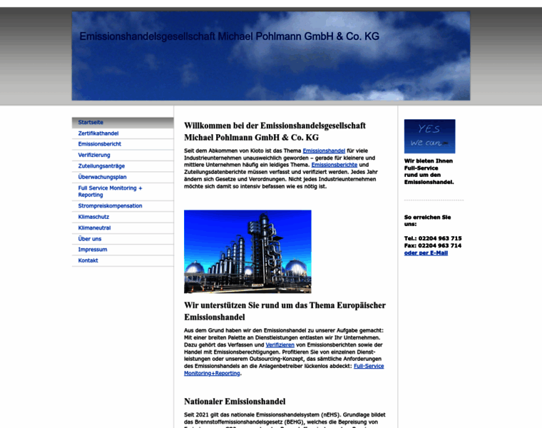 Emissionshandelsgesellschaft.de thumbnail
