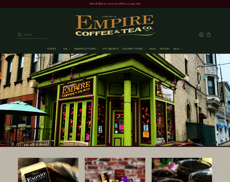 Empirecoffeetea.com thumbnail