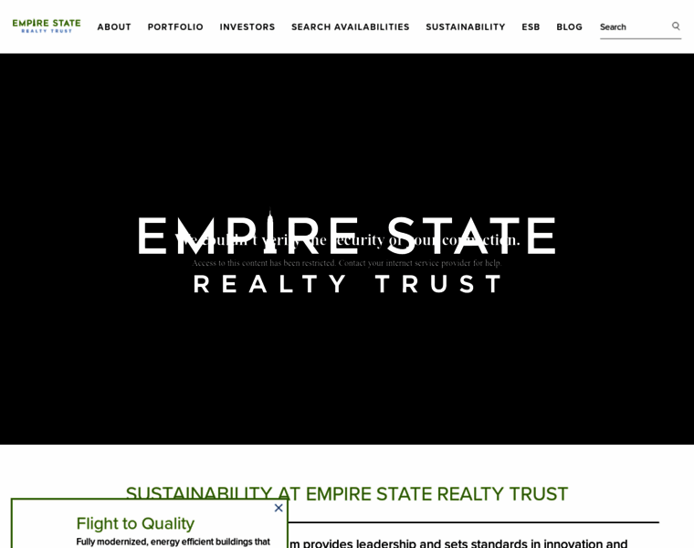 Empirestaterealtytrust.com thumbnail