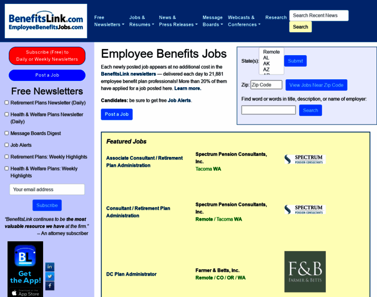 Employeebenefitsjobs.com thumbnail