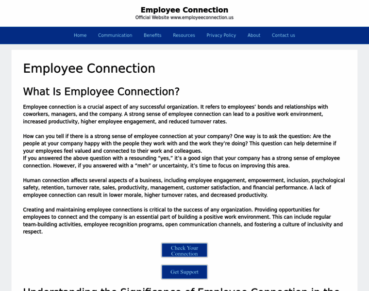 Employeeconnection.us thumbnail