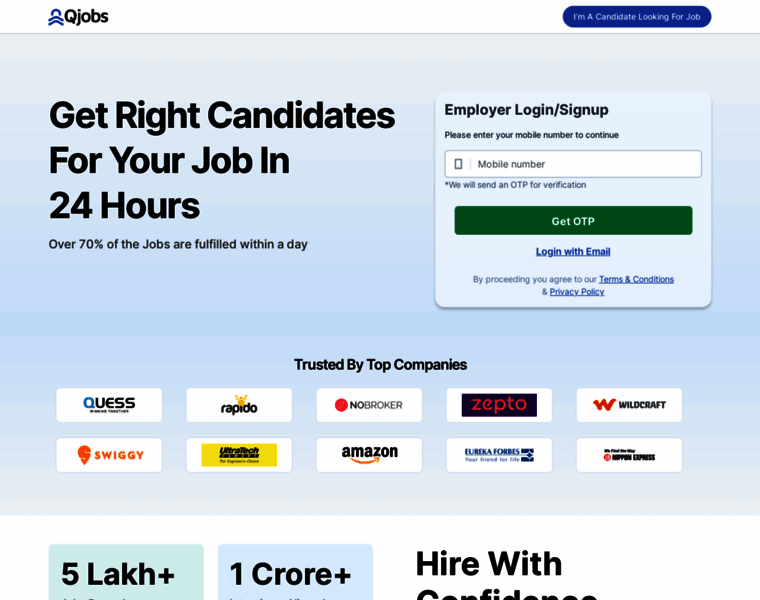 Employer.qjobsindia.com thumbnail