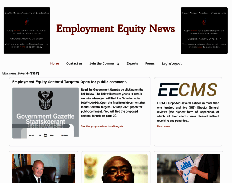 Employmentequitynews.co.za thumbnail