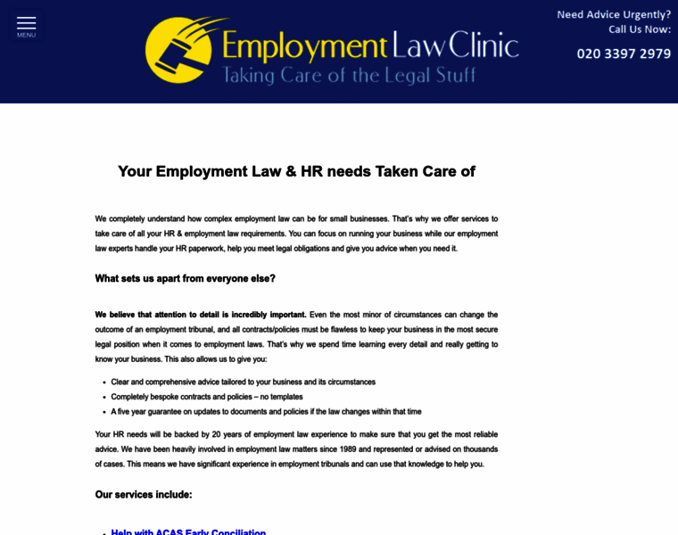 Employmentlawclinic.com thumbnail