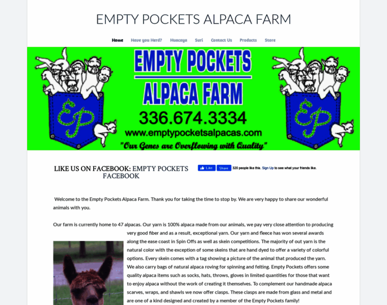 Emptypocketsalpacas.com thumbnail