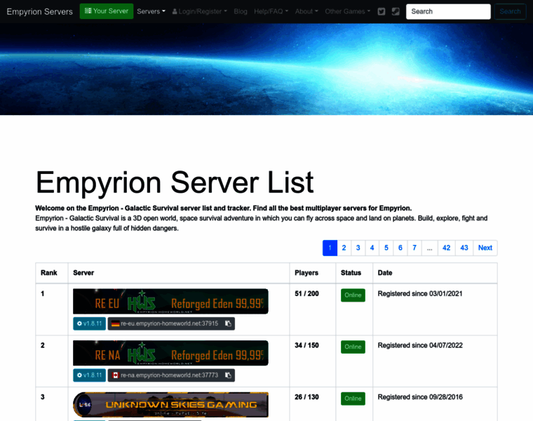 Empyrion-servers.com thumbnail