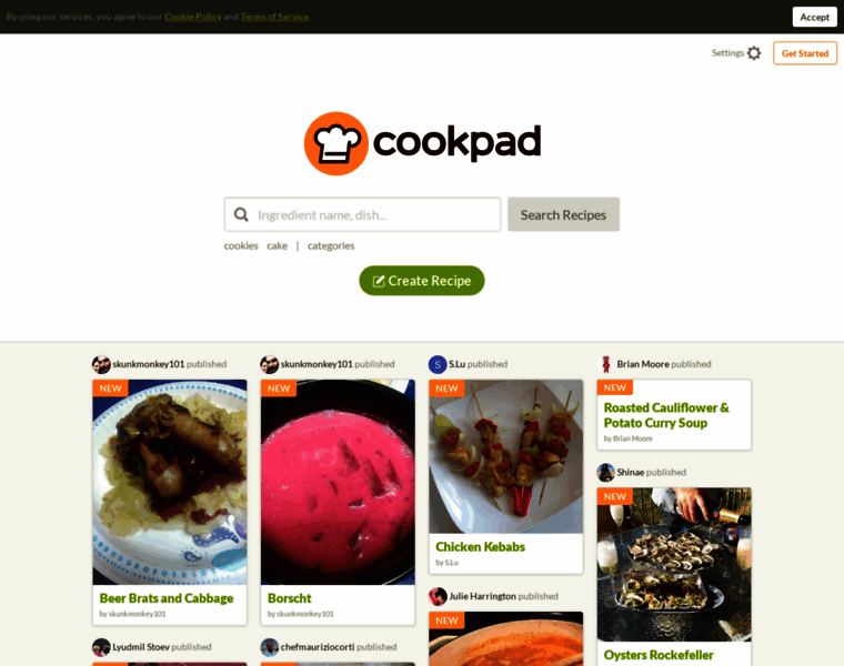 En.cookpad.com thumbnail
