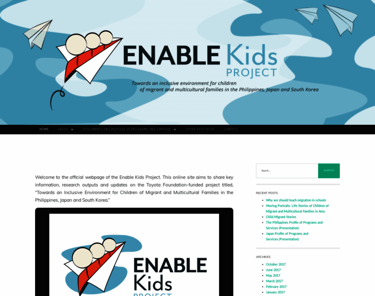 Enablekidsproject.wordpress.com thumbnail