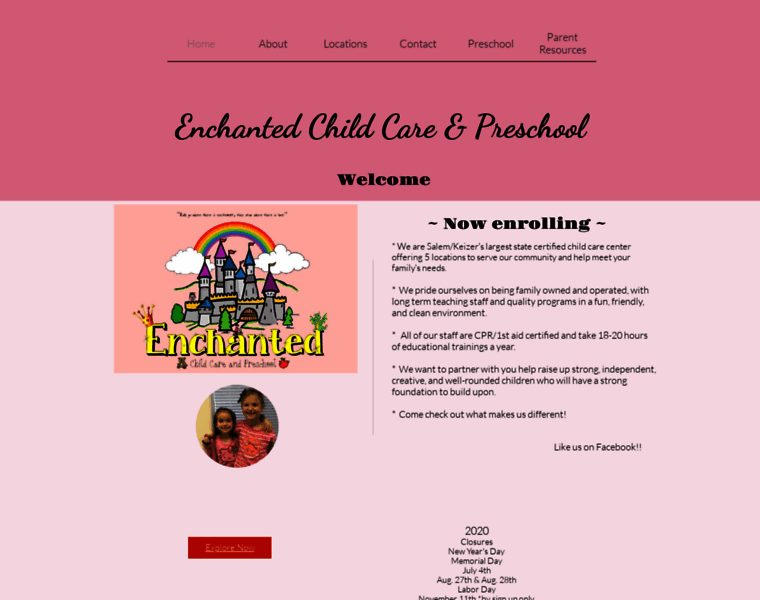 Enchantedchildcare.org thumbnail