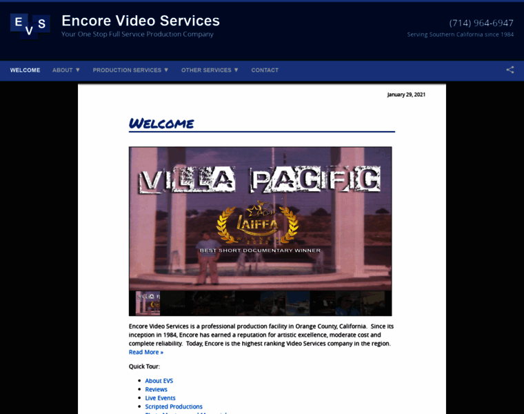 Encorevideoservices.com thumbnail