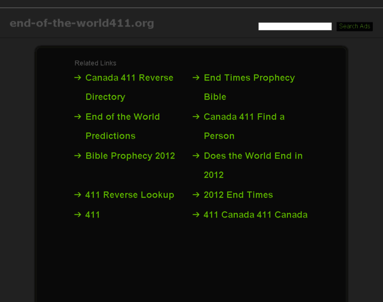 End-of-the-world411.org thumbnail