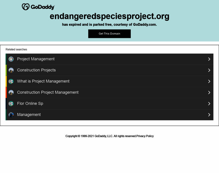 Endangeredspeciesproject.org thumbnail