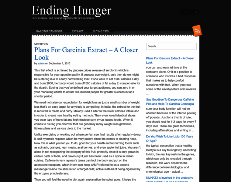 Endinghunger.org thumbnail