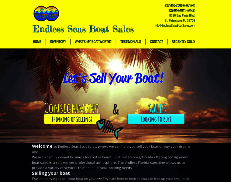 Endlesseasboatsales.com thumbnail