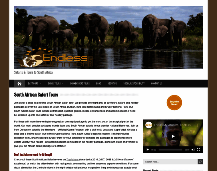 Endlesssummertours.co.za thumbnail