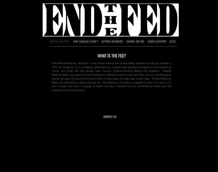 Endthefed.org thumbnail