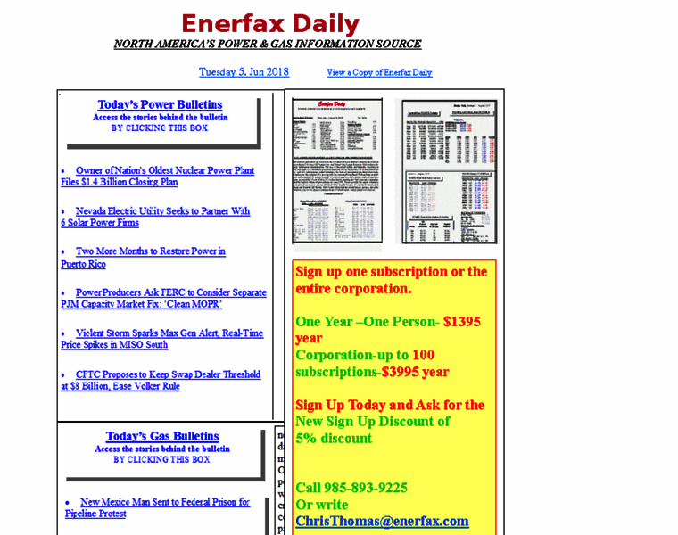 Enerfax.com thumbnail