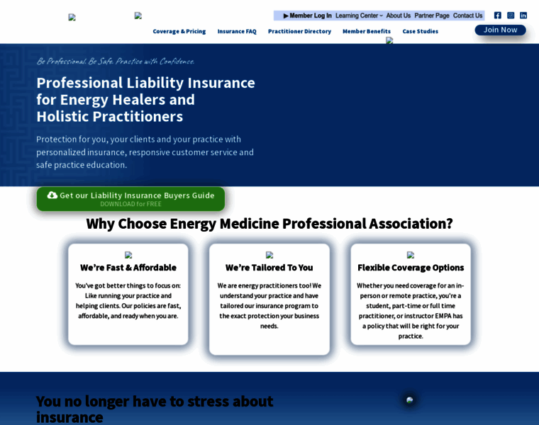 Energymedicineprofessionalassociation.com thumbnail