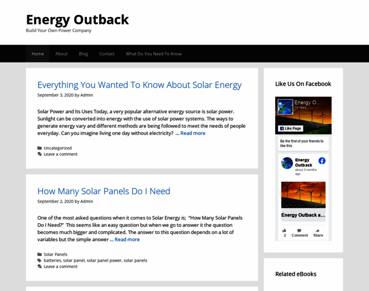 Energyoutback.com thumbnail