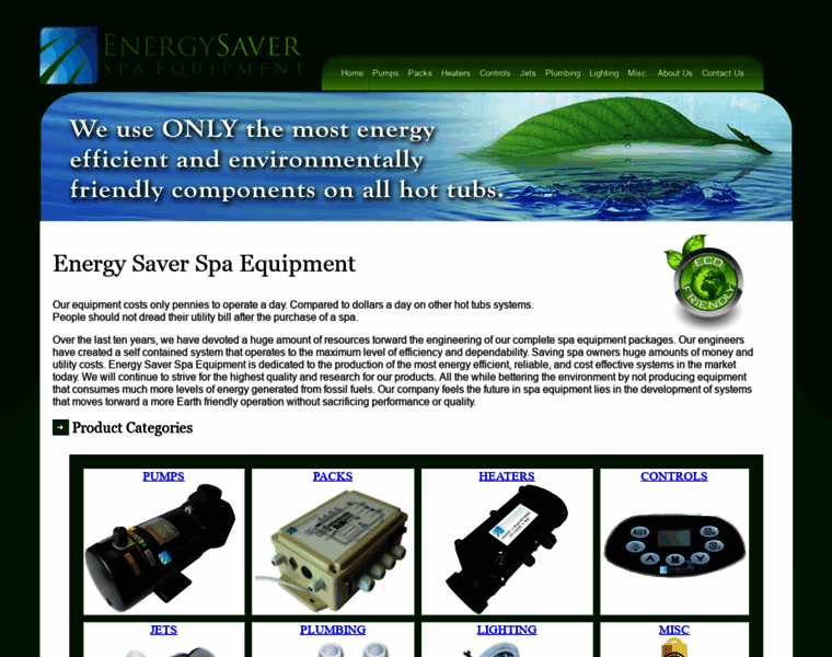 Energysaverspaequipment.com thumbnail
