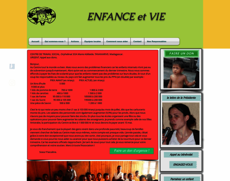 Enfanceetvie.org thumbnail
