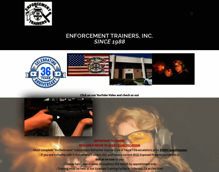 Enforcementtrainers.com thumbnail