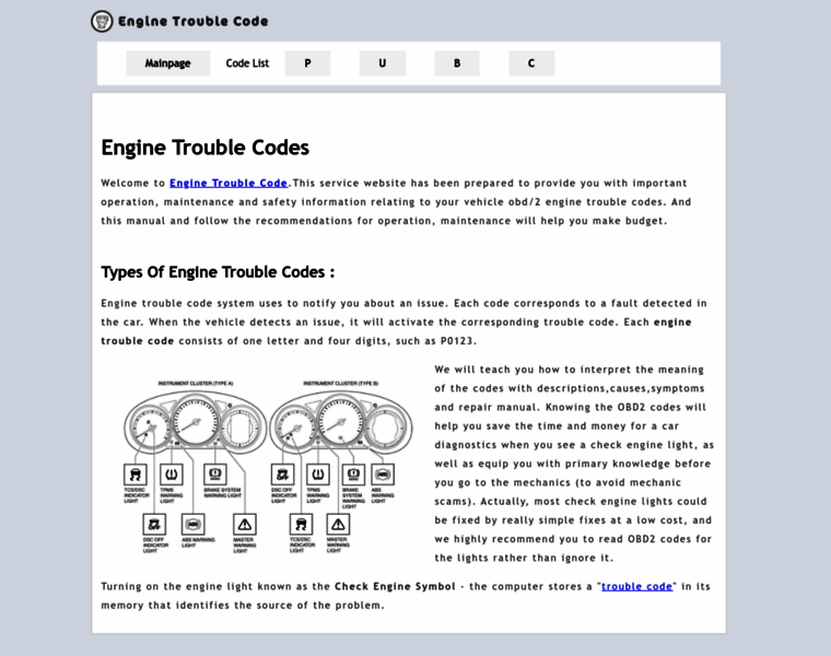 Engine-trouble-code.com thumbnail Engine-trouble-code.com thumbnail