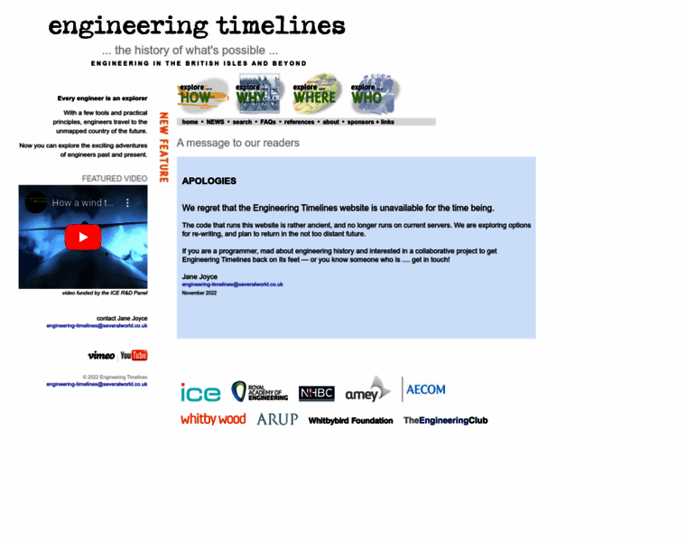 Engineering-timelines.com thumbnail