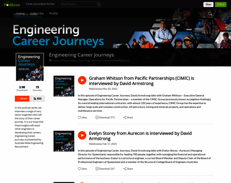 Engineeringcareerjourneys.podbean.com thumbnail