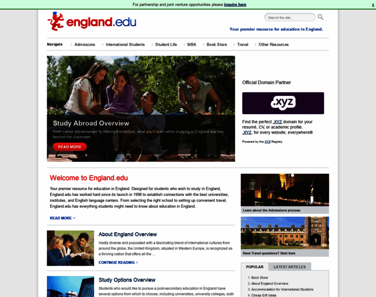 England.edu thumbnail