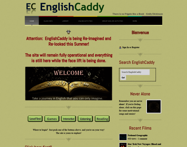 Englishcaddy.org thumbnail