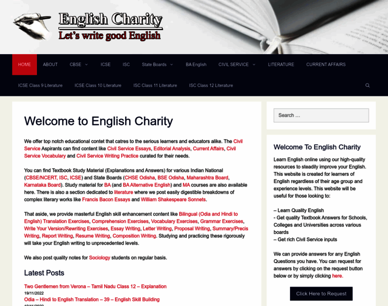 Englishcharity.com thumbnail